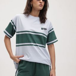 The Roadster Life Co. RE/LAX Colourblocked Drop-Sleeves T-shirt with Shorts-picture-7