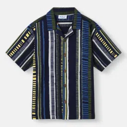 Nauti Nati Boys Blue Striped Shirt-picture-10