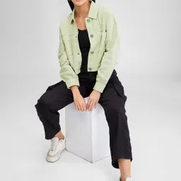 Spykar Green Relaxed Fit Shirt image 4