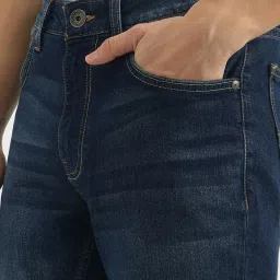 United Colors of Benetton Blue Cotton Blend Skinny Jeans image 4