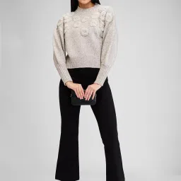 Spykar Black Relaxed Fit High Rise Pants image 4