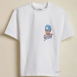 Allen Solly Boys White Cotton Printed T-Shirt-picture-17