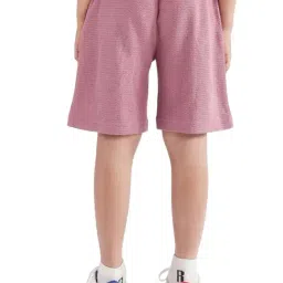 Rare Ones Boys Pink Cotton Solid Shorts image 2