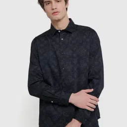 Ben Sherman Black Printed Regular Fit Shirt-picture-31