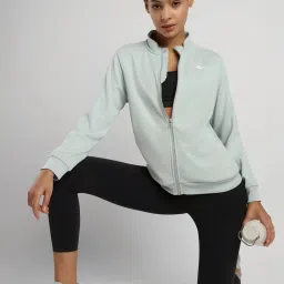 Reebok Green & Black Plain Sports Jackets Pants Set image 4