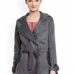 Belle Fille Dark Grey Textured Jacket-image-75