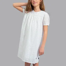 Beverly Hills Polo Club Kids White Embroidered Dress-picture-44