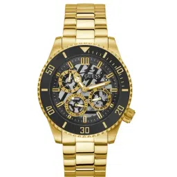 GUESS AXLE Men Round Gold Tone Dial Analog Watch - GW0488G2-image-36