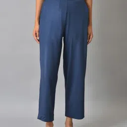 elleven from aurelia Elleven Blue Regular Fit Palazzos-picture-38