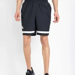 Adidas Black Regular Fit Striped Sports Shorts-image-26