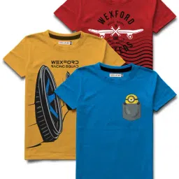 HELLCAT Multicolor Printed T-Shirt (Pack Of 3)-picture-15