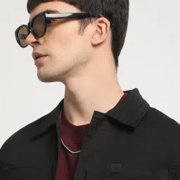 The Bear House Black Cotton Regular Fit Shacket image 4