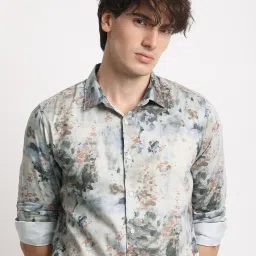 The Bear House Multicolored Cotton Slim Fit Printed Shirt image 4