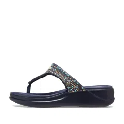 Crocs Women's Boca Navy Flip Flops image 4