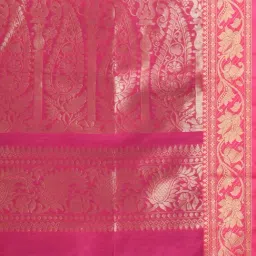 CHARUKRITI Blue Handwoven Saree image 4