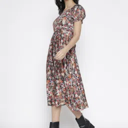 La Intimo Multi-Color Relaxed Fit Printed Dress image 4