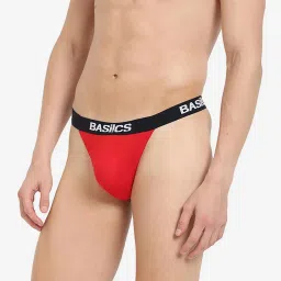 BASIICS by La Intimo Multi-Color Blended Relaxed Fit Solid Thongs (Pack Of 3) image 4