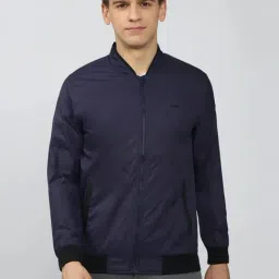 Peter England Navy Regular Fit Bomber Jacket-picture-34