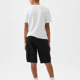 GAP Boys Cotton Regular Fit Cargo Shorts image 5