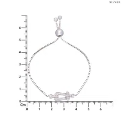 Kai Jewel Sterling Silver Forever Anchored Diamond Adjustable Bracelet image 4