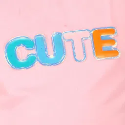 Cutecumber Girls Pink Embellished T-Shirts image 4
