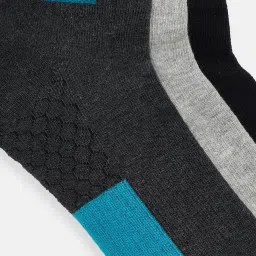 Ajile by Pantaloons Cotton Multi Men Socks - Pack of 3 image 4