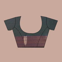 Koskii Peacock Blue Zariwork (Gold) Banarasi Silk Saree image 4