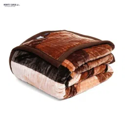 Monte Carlo Brown Polyester 900 GSM Winter Blanket image 4