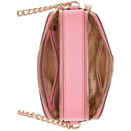 GUESS Pink Textured Camera Bag image 4
