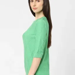 Vero Moda Green Regular Fit Sweaters image 3
