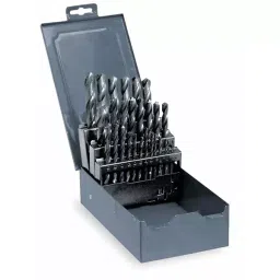 Westward Jobber Drill Bit Set High Speed Steel 12.7 mm (1/2 Inch) Black & Gold Finish, 5UDP2 (Set of 29 Pcs)-picture-14