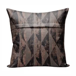 CASABLEU Premium Mystique Black 2 Pieces Geometric Printed Square Cushion Covers image 4