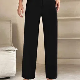 KERI PERRY Women Relaxed Straight Leg High-Rise Trousers-picture-19