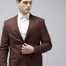 Van Heusen Slim Fit Checked Single-Breasted Formal Blazer-picture-37