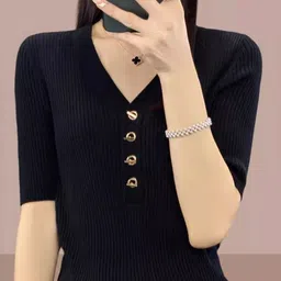 KPOP Women V-Neck Top-picture-35