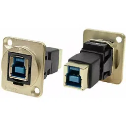 RS PRO Straight Panel Mount USB Connector 1 Port Type B to B, 2035568-picture-10
