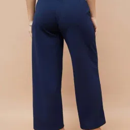 Code By Lifestyle Blue Regular Fit Trousers image 2