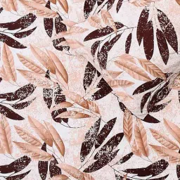 Monte Carlo F-Fashnik Beige Polyester Printed 130 TC Double Bedsheet with 2 Pillow Covers image 5