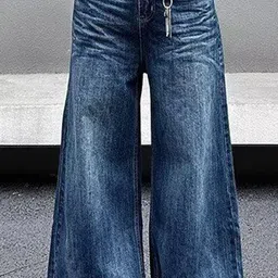 StyleCast x Revolte Men Wide Leg Low-Rise Cotton Light Fade Jeans image 3