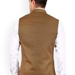 GRACYSHADE Mandarin Collar Cotton Nehru Jacket image 3