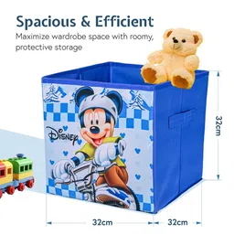 Kuber Industries Blue & White 2 Pcs Disney Mickey Star Multi-Utility Organisers image 5