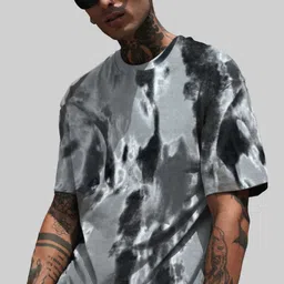 Leotude Men Tie and Dye Printed T-shirt image 4