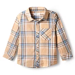 Babyoye 100% Cotton Woven Full Sleeves Checkered Party Shirt - Pink image 3