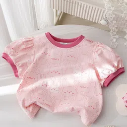 forever friday FOREVER FRIDAYKids Solid PrintRegular Cotton Top-picture-19