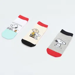 max Boys Pack Of 3 Patterned Ankle-Length Socks image 2