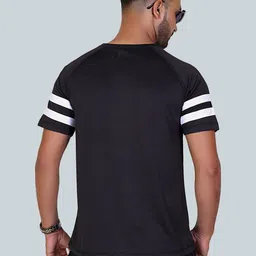 indian krait Men Striped T-shirt image 3