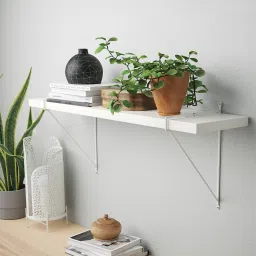 ikea bergshult / pershult Wall shelf, white/white, 80x20 cm image 3
