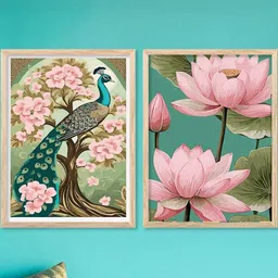 WALLLANE Brown Wood Wall Art-picture-30