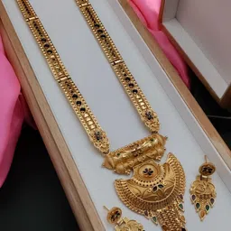 niva fashion Gold-Plated Brass Necklace & Earrings-picture-28