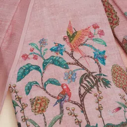 Soch Printed Linen Unstitched Dress Material image 2